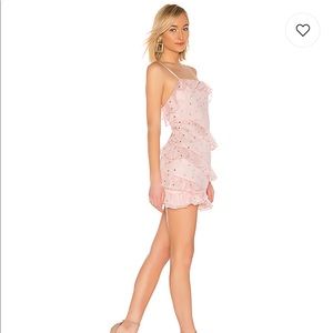 Lovers + Friends Trinity Mini Dress in Powder Pink